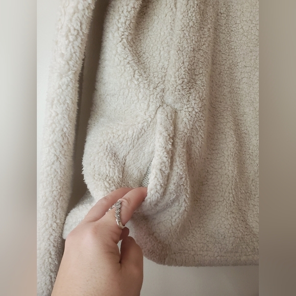 The North Face Campshire Sherpa Fleece Pullover Size Small Vintage White - Picture 4 of 13